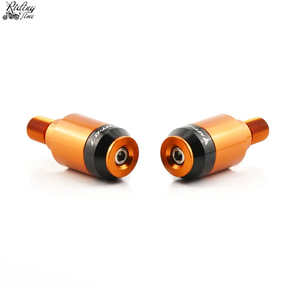 Motorcycle Handlebar Caps Grips Ends For Yamaha MT07 MT 07 FZ07 FZ 07 Handle Bar Ends Cap Grip End