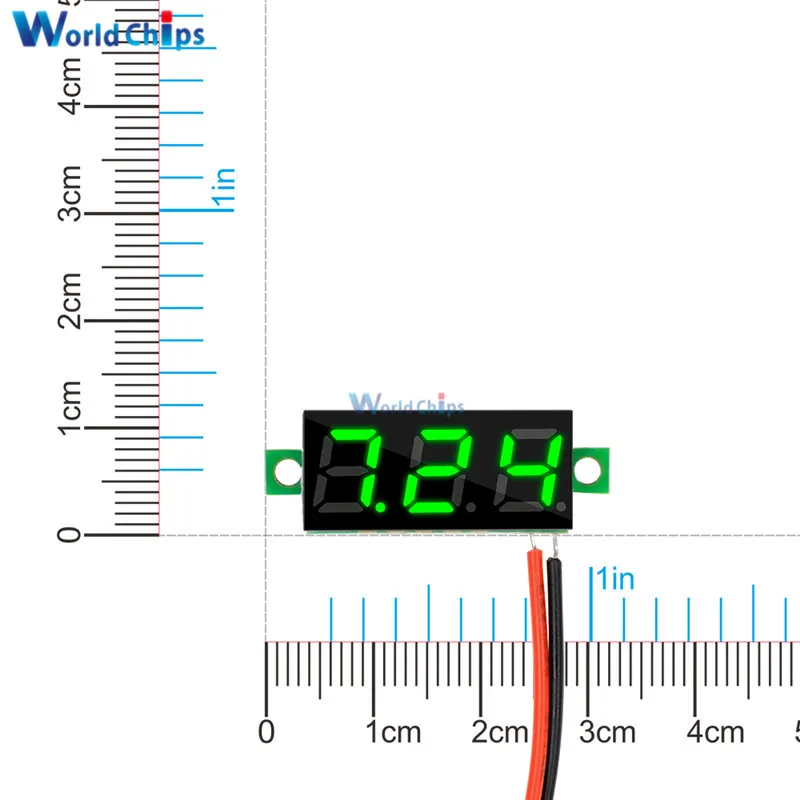 0,28 дюймов 2,5 V-30 V Мини цифровой вольтметр Напряжение тестер Измеритель электронный Запчасти аксессуары Цифровой вольтметр Зеленый светодиодный Экран