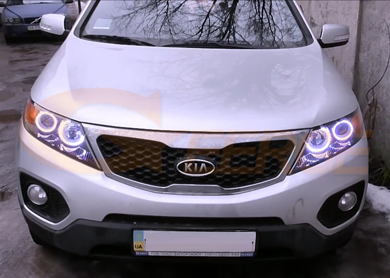 Для Kia Sorento 2010 2011 2012 2013 отличные ангельские глазки Ультра яркое освещение COB комплект светодиодов «глаза ангела» halo кольца