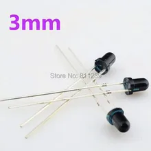 100 пар светодиодный 3 мм 940nm инфракрасный излучающий и принимающий диод круглый свет трубки