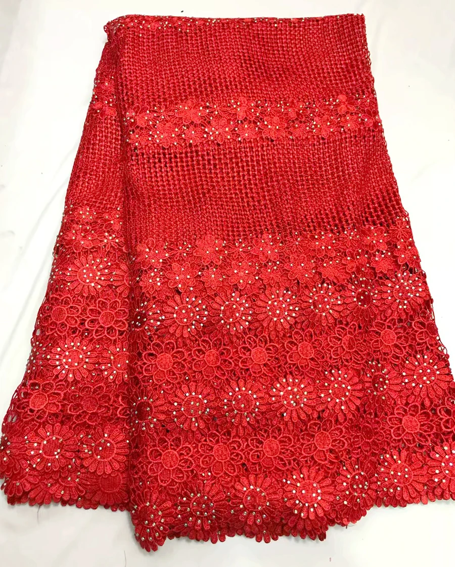 

2018 New Design Swiss Voile Lace African Guipure French Lace Fabric With Stones African Lace Fabric High Quality For Wedding