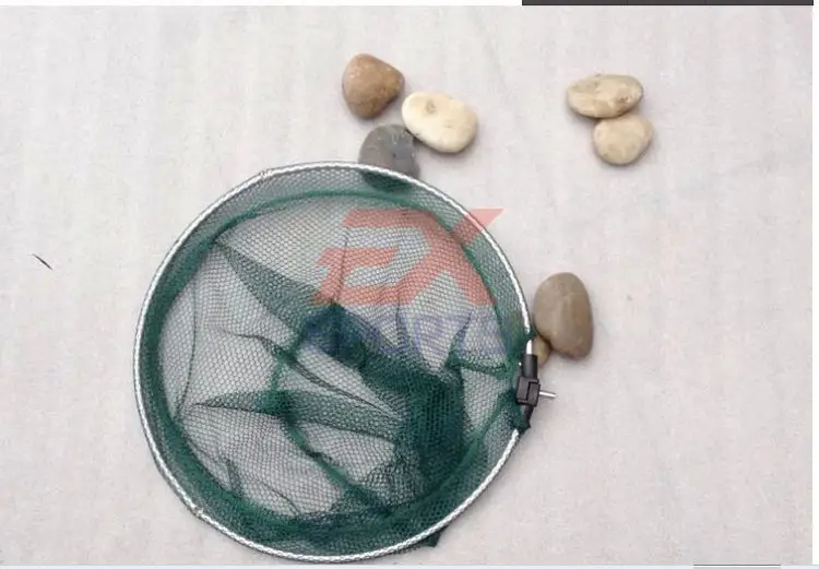 Folding Fishing Landing Net Fish Mesh Catch Tackle Head Frame (1)