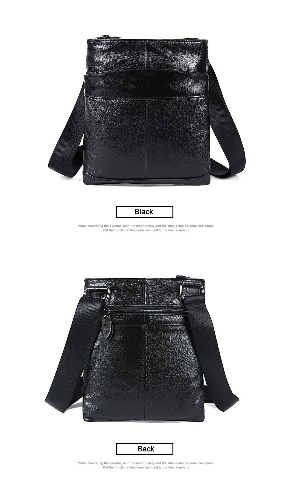  Genuine Leather Men Bag Men Messenger Bags Fashion ipad Flap Crossbody Bags Small Casual Men's Leather Shoulder Bag Man (6)