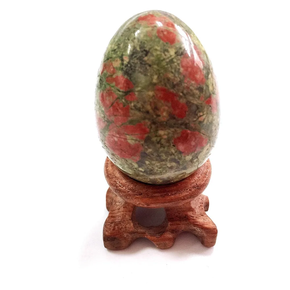 

2019 Christmas Decoration for Home Natural Stone and Healing Crystal Egg with Base 5 kinds Minerals For selection
