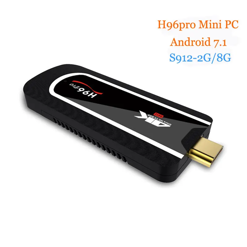 [WeChip]H96 pro Mini PC S912 2G 8G 64 бит android 7 1 TV Stick 2 4G Wifi chrome cast HDMI 4K BT4.1 Full HD h96 plus|tv stick 4k|tv stickhdmi tv |