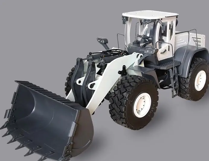 Heavy duty simulation 1:14 remote control hydraulic forklift full Metal loader model LOADER engineering excavator truck