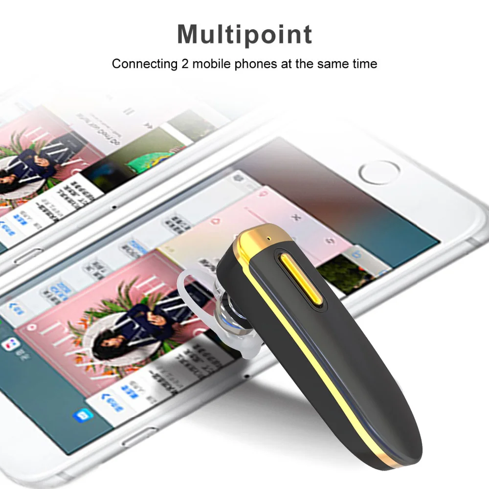 Bluetooth Headset Bluetooth Earphone Hands free Headphone earpieces Wireless Headset air dort Earbud Mic For Huawei xiaomi phone