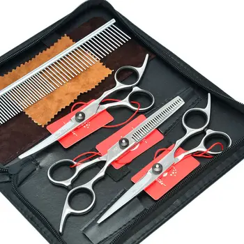 

6.0Inch Meisha Dog Scissors Professional Pet Grooming Scissors Set Pet Scissors Cutting & Thinning & Curved Dog Shears HB0023