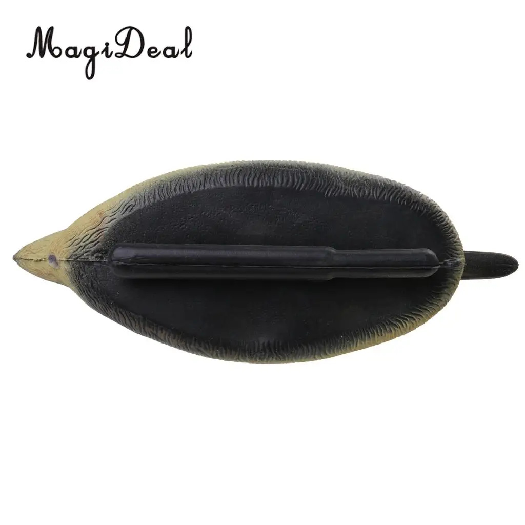 MagiDeal Fishing Hunting Male Duck Decoy Drake with Floating Keel, Durable PE Plastic Duck Decoy
