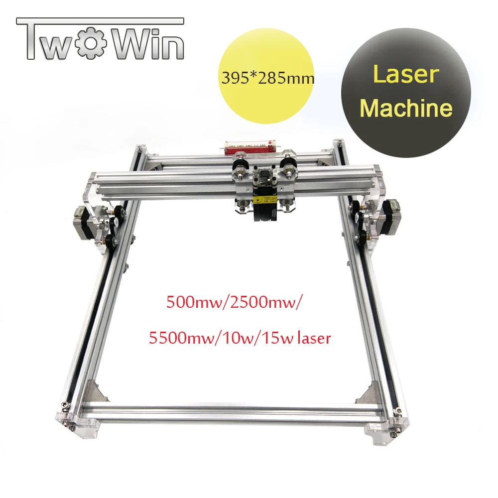

DIY 500mw/2500mw/5500mw/10W/15W Laser Engraver Machine 40*28cm Desktop Marking Machine Wood Router Cutting Engraver for Gift