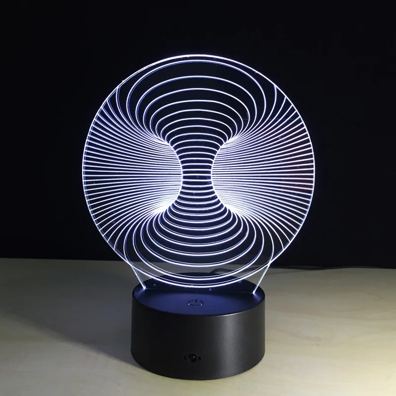 Creative 3D Illusion Lamp LED Night Light 3D Abstract Graphics Acrylic Lamparas Atmosphere Lamp Novelty Lighting Home Decorate
