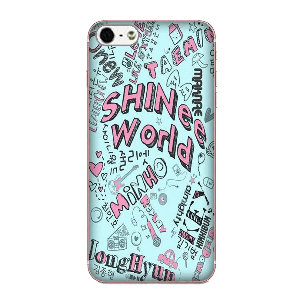 Shinee Корейская группа для мальчиков замужняя с музыкой Мягкая Печать Apple iPhone X XS Max
