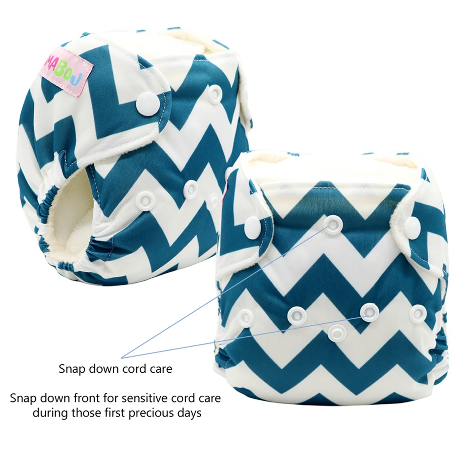 

MABOJ Newborn Cloth Diaper One Size All in One Reusable Waterproof Double Row Snap Baby Nappies Diapers Wholesale