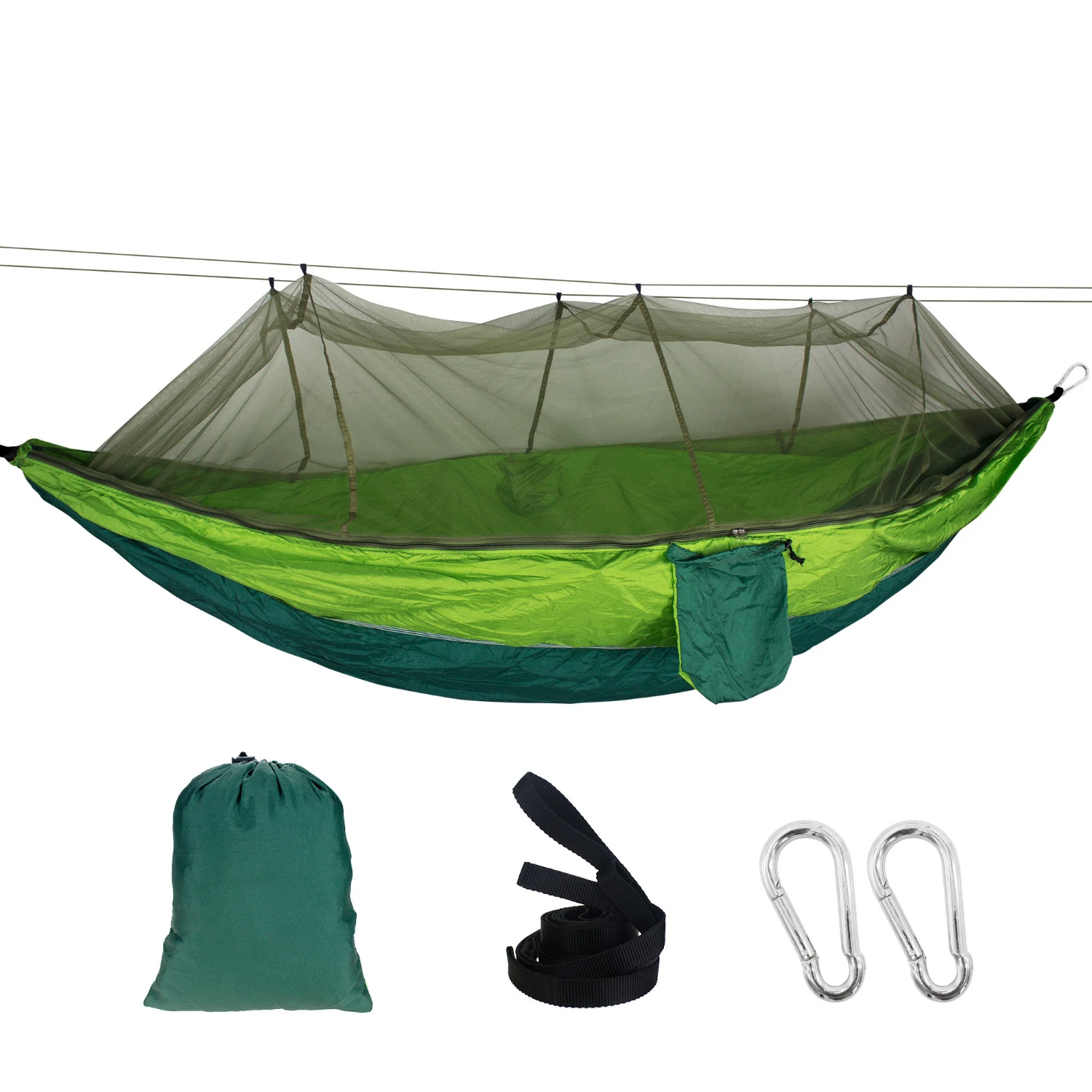 2 Person Outdoor Travel Hammock for Camping Hiking Backpacking Camping Hammock with Mosquito Net