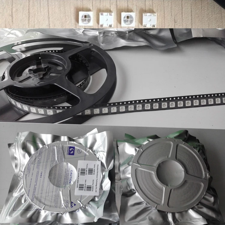 1000 шт. WS2812B (4 pin) 5050 SMD Вт/WS2811 индивидуально адресуемых Цифровой RGB LED чип 5 В | Лампы и