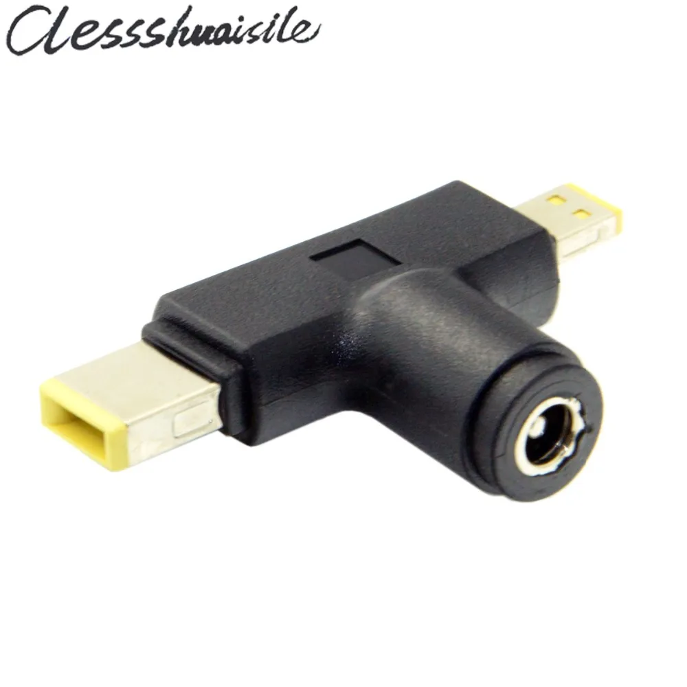 

Combo DC Jack 5.5*2.1mm to Rectangle 7.5*3mm & 11.0*4.4MM Power Convertor Connector Adapter For Lenovo ThinkPad 10 X1