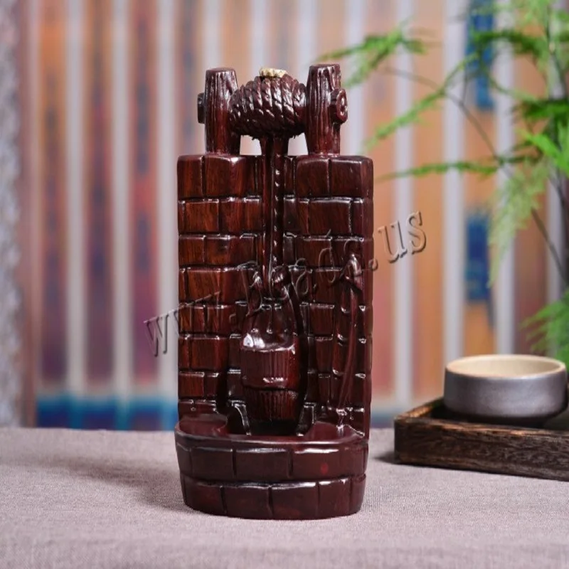 

Sandalwood Incense Burner Backflow Summer Incense Cone Holder Carved Aroma Smoke Oud Burner Incenso Aromatherapy Home Decor