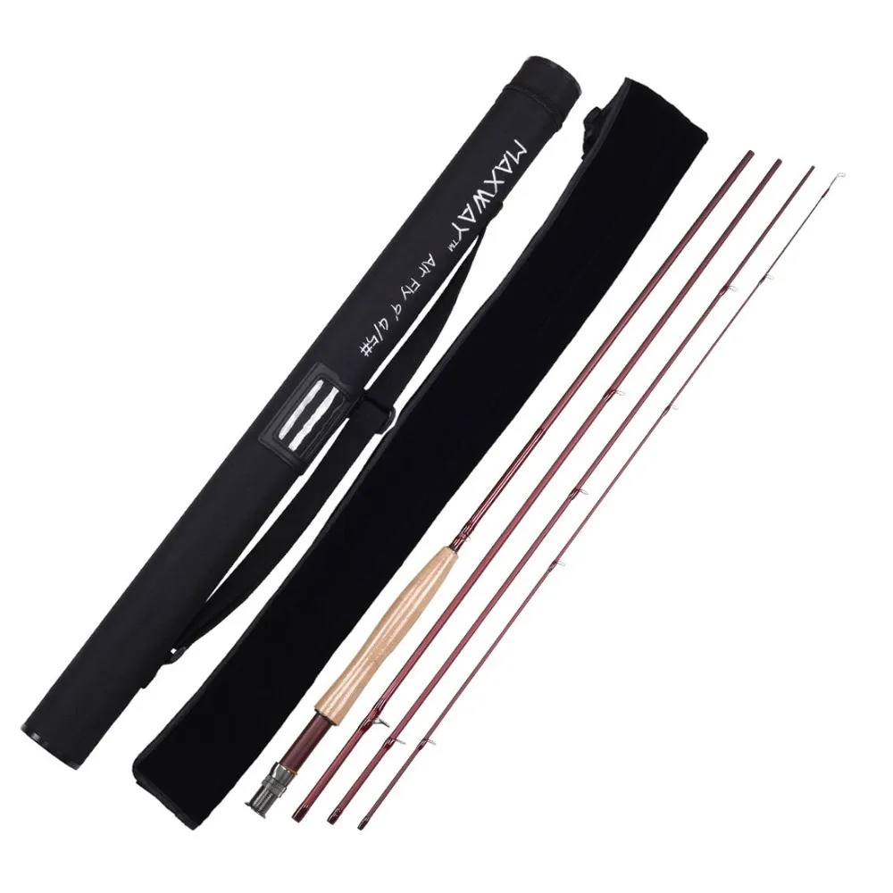 Top Quality Durable Soft Wooden Handle Fly Fishing Rod Fly Rod + Rod