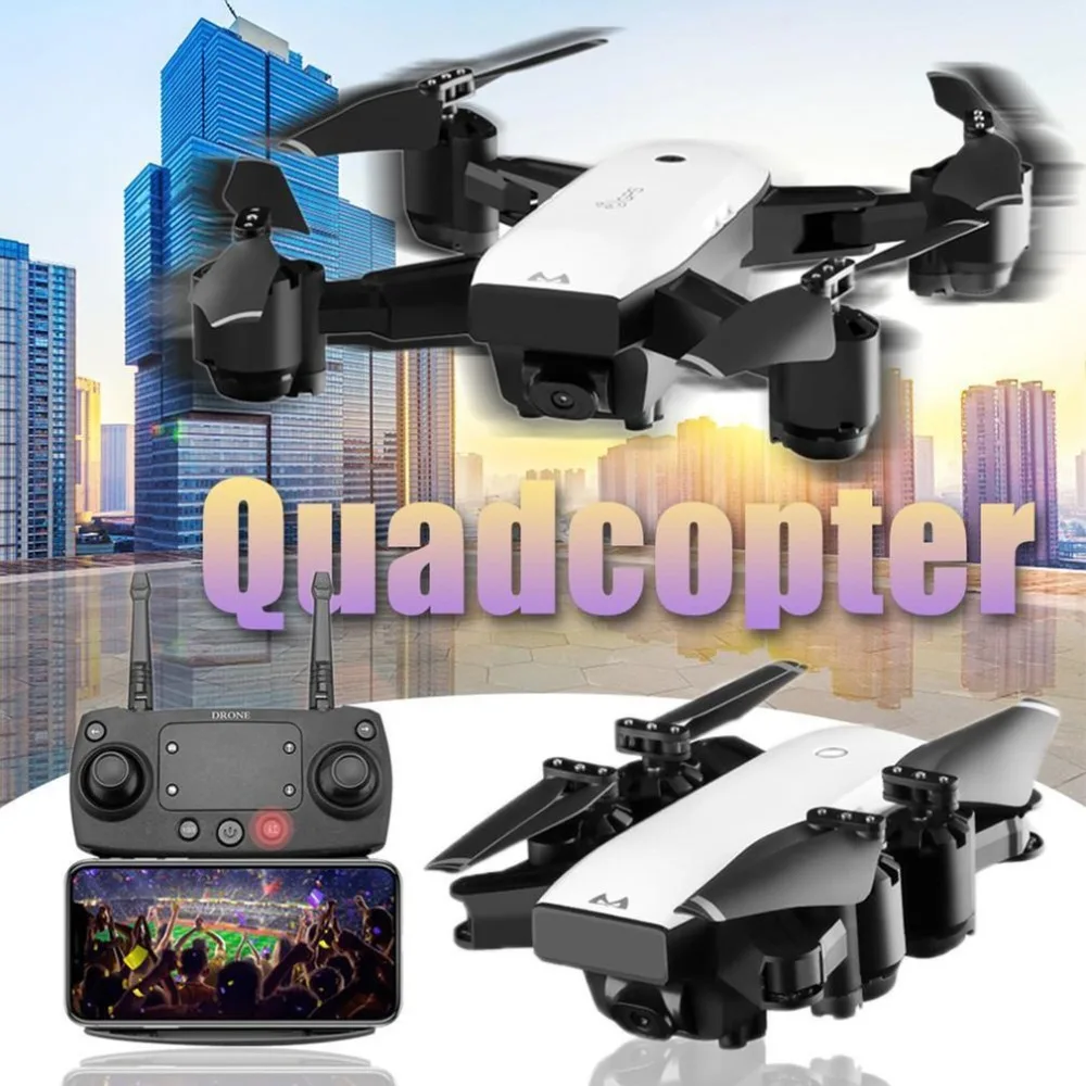 

SMRC S20HW Fodable RC Drone With HD 5MP Camera 6 Axles Mini Wifi Drone With 120 Degree Wide Angle Altitude Hold RC Quadrocopter