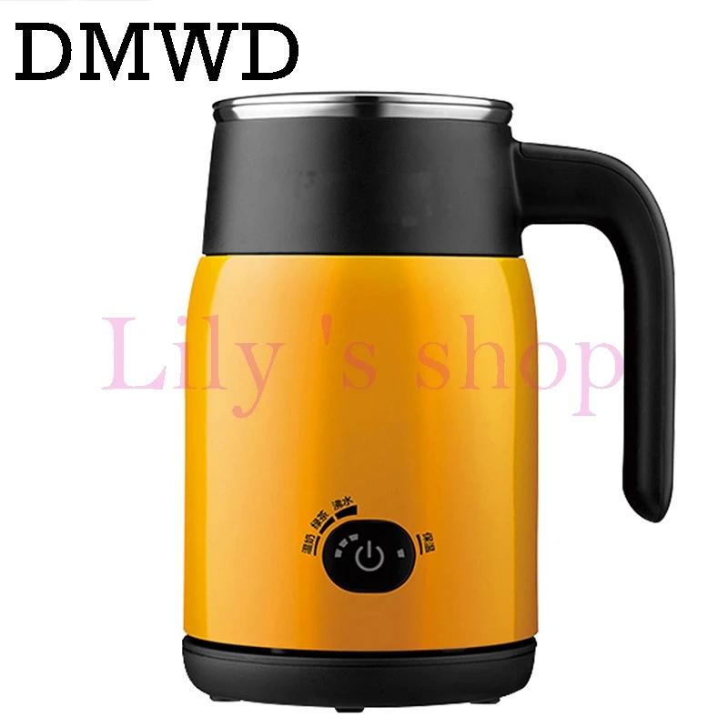 

DMWD Mini Electric Kettle portable stainless steel milk heater water heating boiler travel thermal insulation tea pot 600W 0.5L