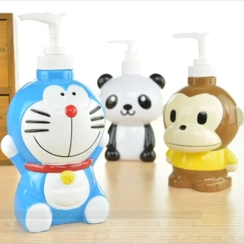 

Cartoon shower gel bottles 3pcs of emulsion repackaging receive household spray bottle The bathroom hand washing liquid bottle