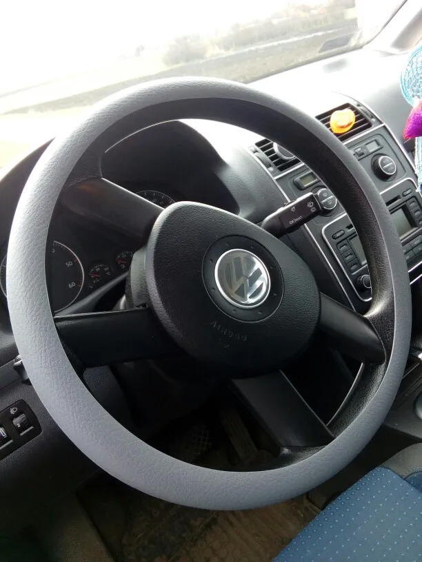 Styling Car Steering Wheel Cover Per Volkswagen Vw Beetle A5 Fox Golf 5 6 7 E Jetta 5 6 Phaeton Puntatore Accessori