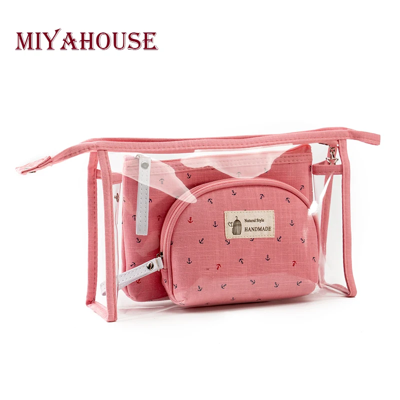 Miyahouse горячая распродажа 3 шт./компл. сумки для макияжа женские желе косметички