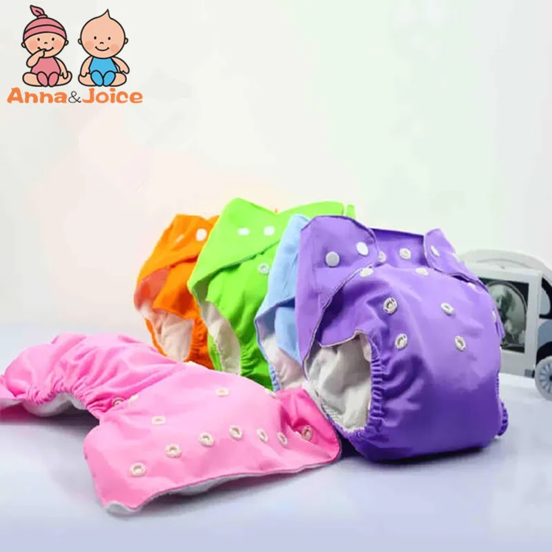 

Hot Sale 15pcs/lot One Size 7 Colors For Choose Reusable Washable Baby Cloth Nappies Nappy Diapers 5 Diaper+10 Inserts