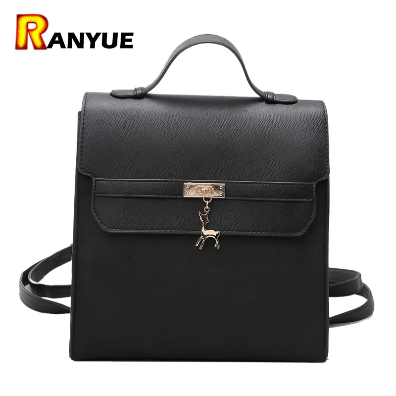 

Deer Women Bag Female Handbag Double Shoulder Bags Designer Handbags High Quality PU Leather Bolsos Mujer de Marca Famosa 2017