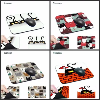 

Yuzuoan Funny Cat Computer Animal Mouse Pad Mousepads Decorate Your Desk Non-Skid Rubber Pad 220mmX180mmX2mm&250mmx290mmx2mm