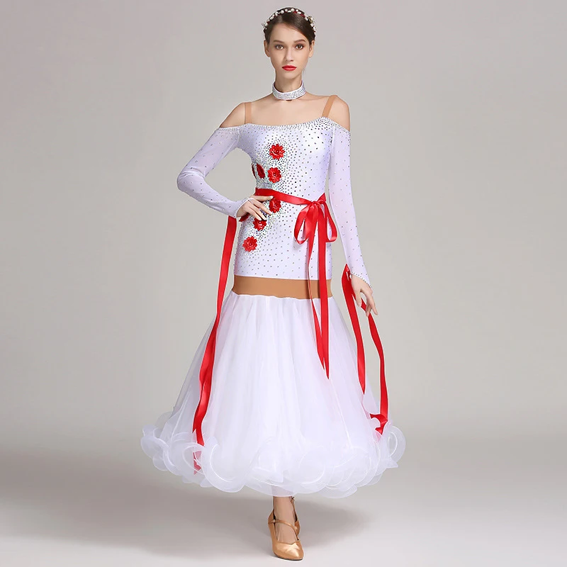 S7025 Modern Dance Costume Women Ladies Dancewear Waltzing Tango