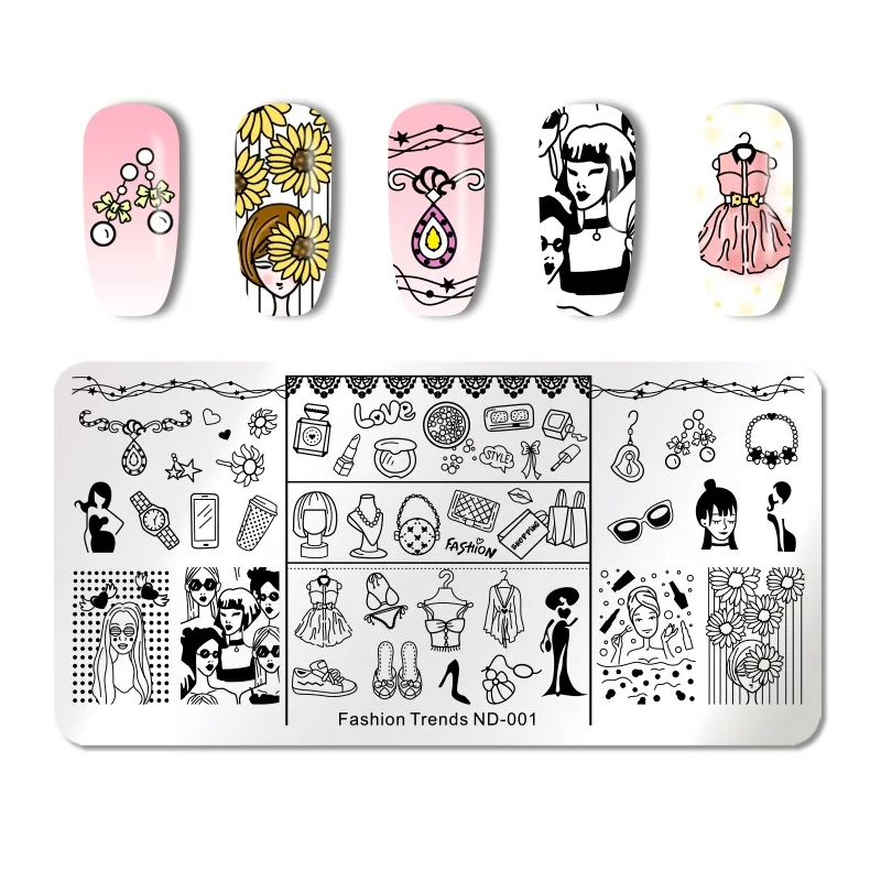 NICOLE дневник 8 мл стемпинг ногтей покрытие лак штамп лак 2 в 1 дизайн ногтей пластина печать маникюрный лак дизайн ногтей штамп - Цвет: 44153