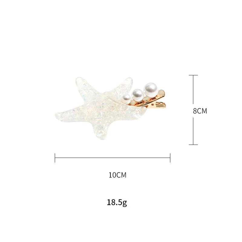 Летние женские шпильки большого размера, пляжные, морская звезда, модные женские заколки для волос, Женские аксессуары для волос, аксессуары для девочек