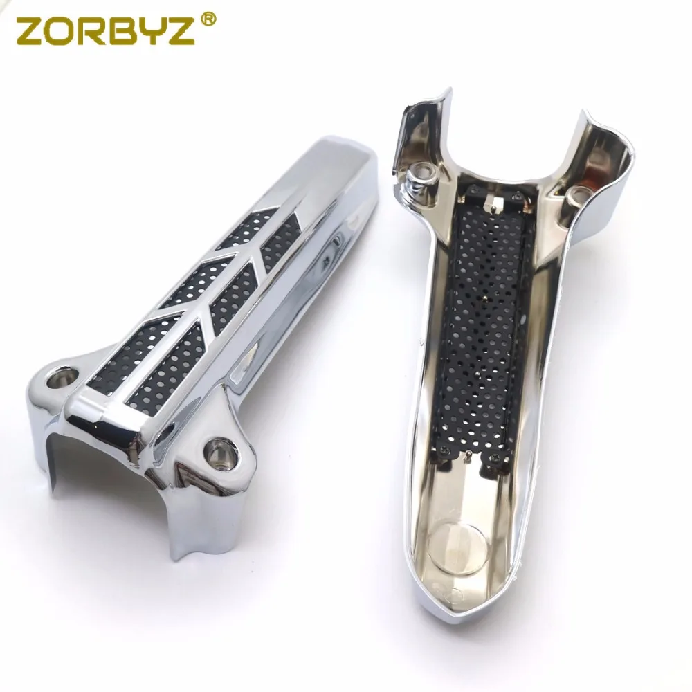 ZORBYZ мотоциклетные хромированные/черные чехлы с передней вилкой и нижней частью
