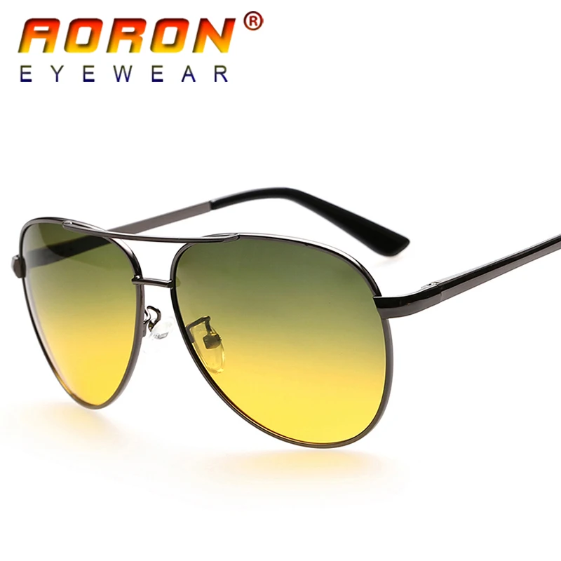 Aoron, Брендовые очки для дневного и ночного видения, поляризационные солнцезащитные очки, солнцезащитные очки для вождения, мужские солнцезащитные очки, Oculos De Sol, аксессуары для очков
