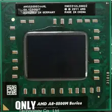 Процессор для ноутбука AMD A8 5500M series A8-5550M A8 5550M AM5550DEC44HL Socket FS1 cpu 4M cache/2,1 GHz/четырехъядерный процессор для ноутбука