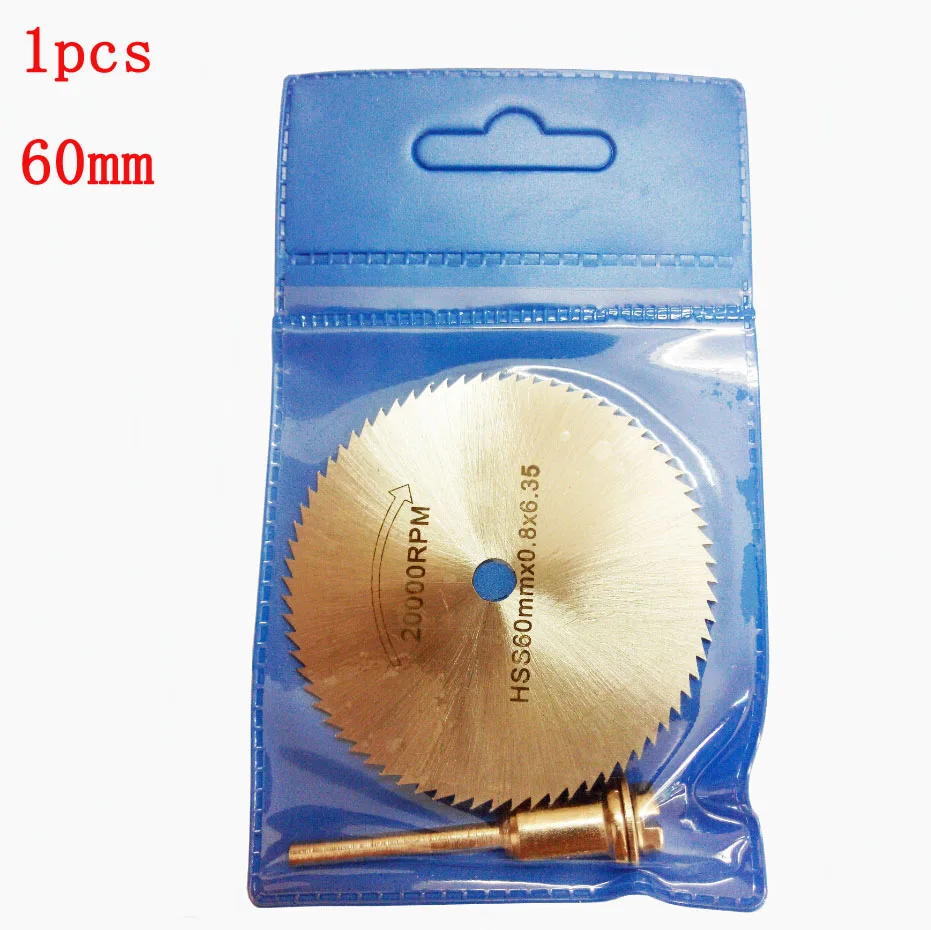 60mm 6.35 metal cutting disc dremel rotary tool circular saw blade