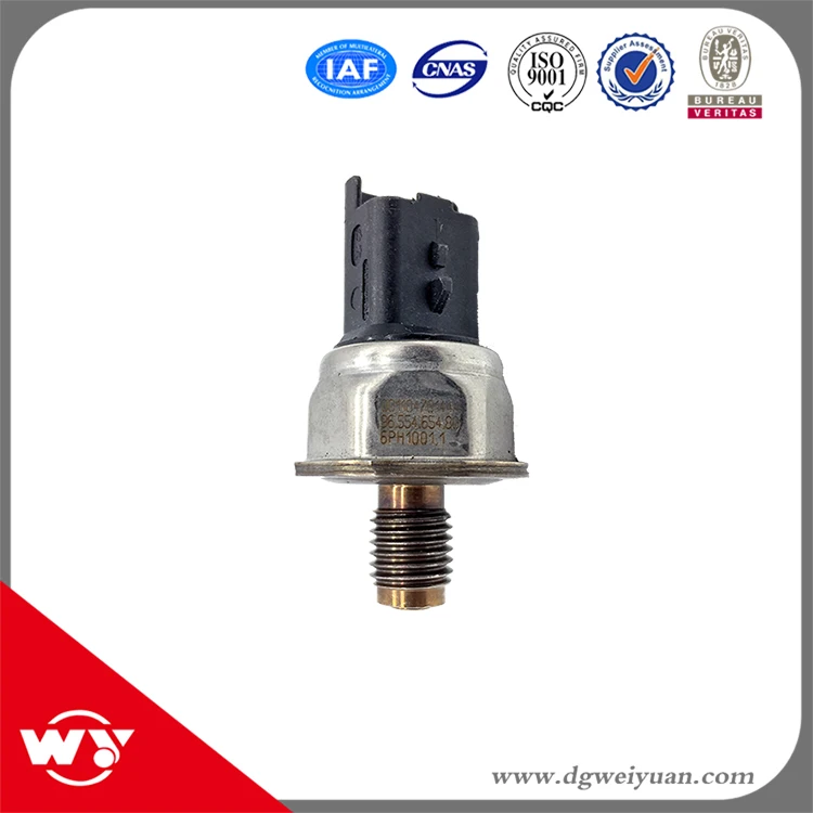 5pcs/lot Genuine Fuel Rail Pressure Sensor 9655465480 6PH1001.1 suit for Citroen Jumpy Peugeot Partner Tepee 1.6 Hdi JTD