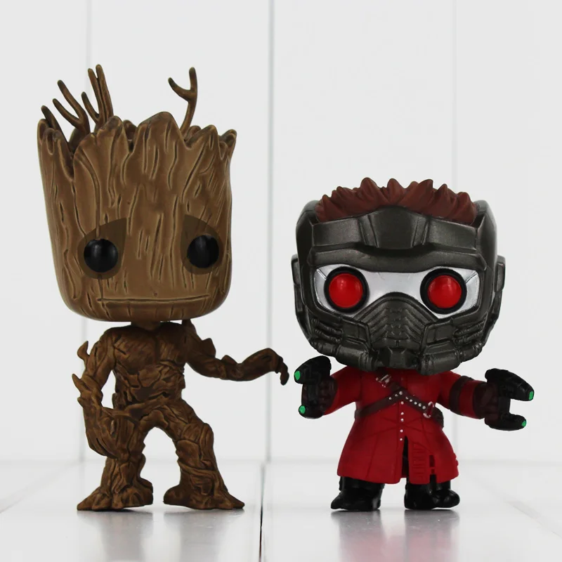 

With No Original Box 12cm 1PCS Groot Tree Man Mask Star Lord Funko Pop Guardians of the Galaxy Action Figure Collection Toys