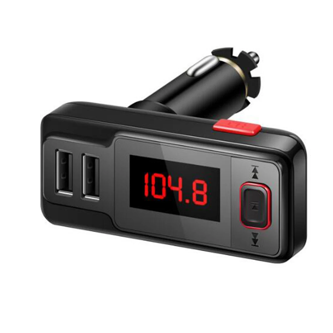 

Marsnaska Bluetooth Car Charger BT719 Bluetooth V2.1 Car Charger Dual USB 5V 2.1A FM Transmitter Wireless Phone Call TF Card