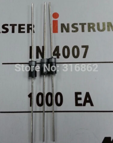 

1N4007 IN4007 4007 M7 1A 1200V DIP DO-41 диод усилителя 100 шт./партия