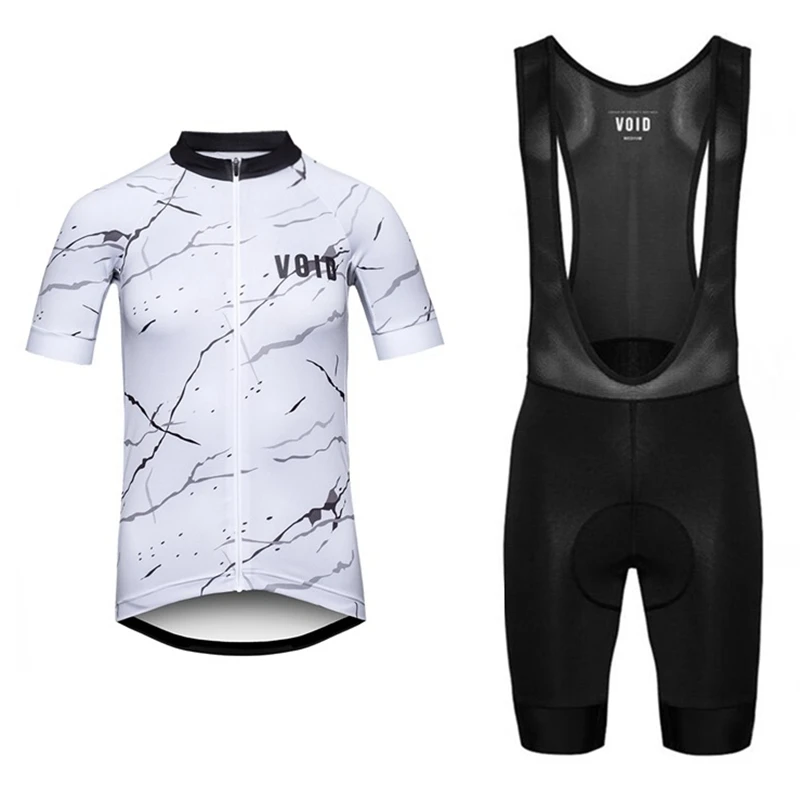 VOID Велоспорт костюм белый Велоспорт Джерси и черные шорты MTB комплекты одежды для мотогонок Женская классическая спортивная рубашка Rennrad tragen дышащая - Цвет: 8
