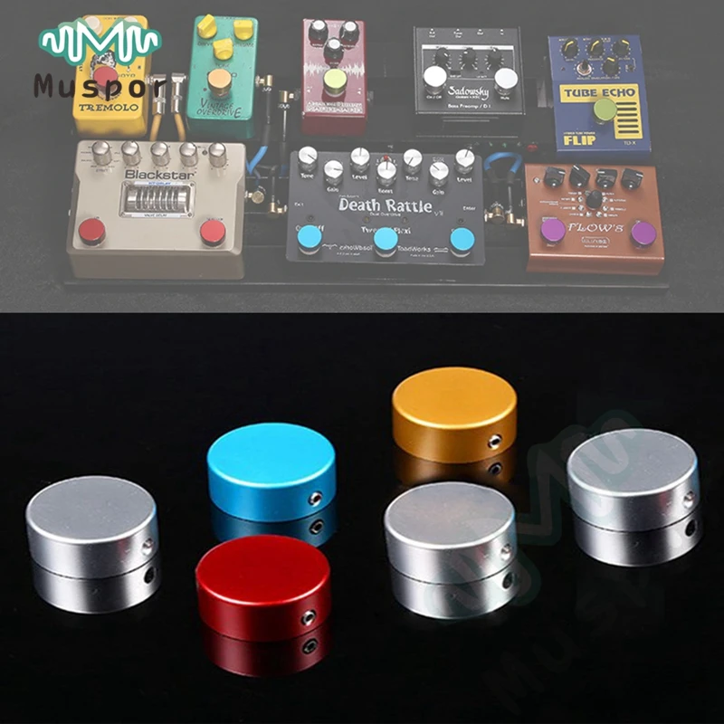 

Electric Guitar Foot Nail Cap Effects Pedal Accessories Nail Cap Step Protector Aluminum
