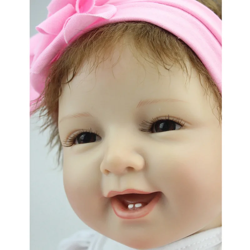 Новая распродажа 55 см силиконовые виниловые Детские куклы очаровательные ручной работы детские игрушки принцессы Детская кукла