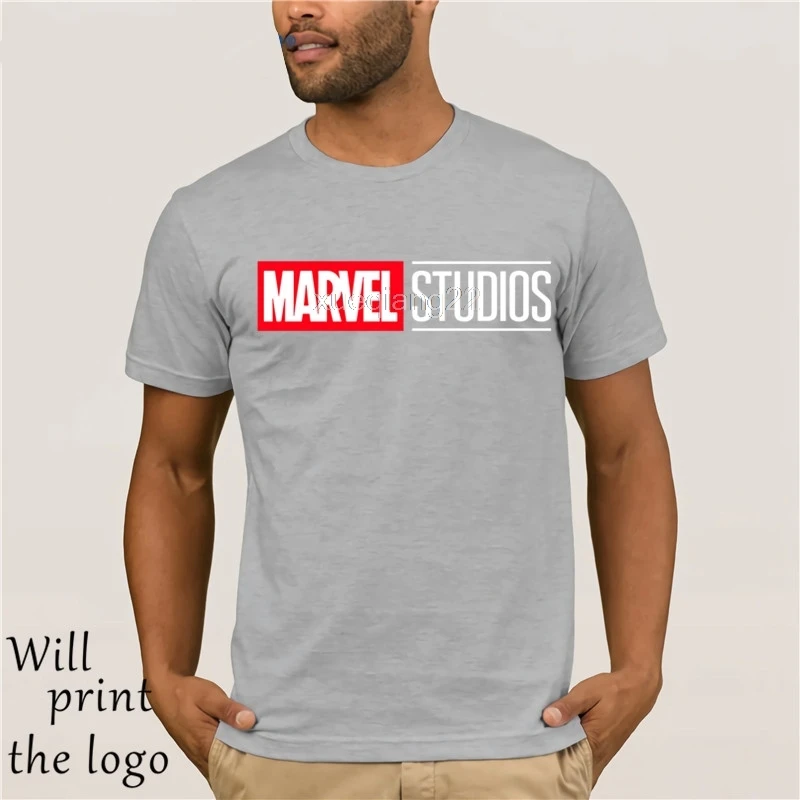 Marvel Studios 2018 Gruppi di T-Shirt Da Uomo Su Misura Lettera T Camicette Grafici Nero Magliette e camicette Magliette Moto