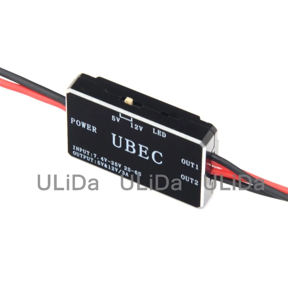 

New 3A 12/5V Mini UBEC DC Converter Module Quadcopter UBEC For FPV Image Transmission Cameras GoPro Gimbal