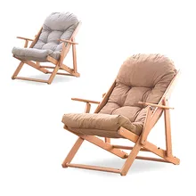 Складной Деревянный ленивый диван холст пляжный стул для отдыха прочная мебель для гостиной 3 передач Регулируемый 90*86 см