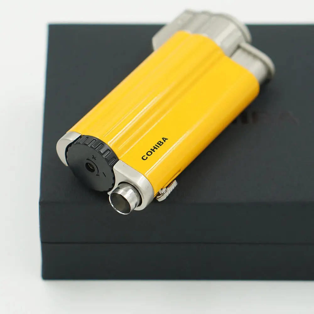 Adjustable 4 Jet Flame * * Lighter Windproof Mini Butane * For Grill BBQ Gas Fireplace Fire Camping (Butane Gas Not Included