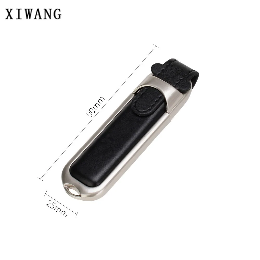 

new pendrive full capacity usb flash drive 128gb metal leather USB 2.0 usb Stick 4GB 8GB pen drive 16GB 32GB 64GB Business gift
