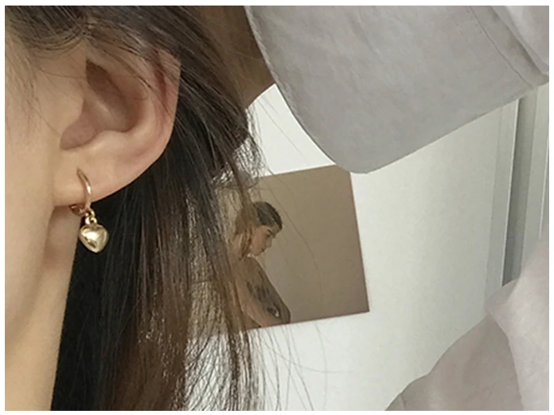 Heart Hoop Earrings  (5)